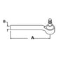 Tie Rod End Outer Left Hand Fits John Deere 7210 7410 7410 6400 6500 6500