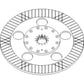 Brake Disc Fits John Deere 5220 5410 5400 5200 5320 5520 5210 5425 5510 5420 531