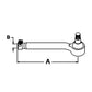 Tie Rod End - Left Hand Fits John Deere 2955 3155 3255 3140 3055 3040 3150 3350