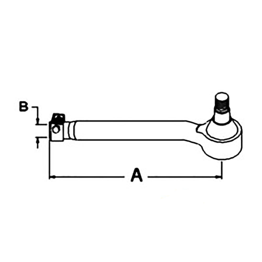 Tie Rod End - Left Hand Fits John Deere 2955 3155 3255 3140 3055 3040 3150 3350
