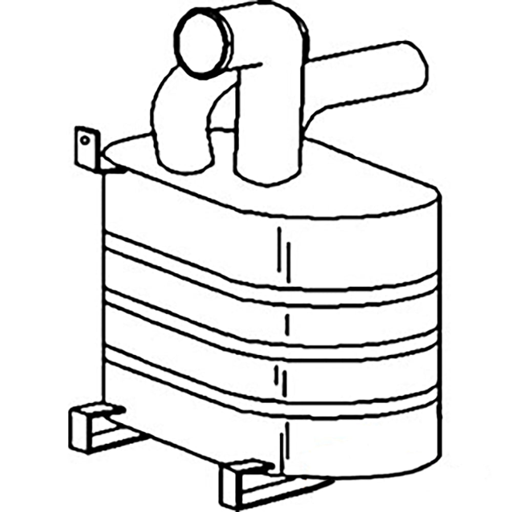 Muffler Fits John Deere 2940 3140 3040 AL30338