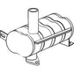 Muffler Replacement Fits John Deere AL31552 840 940 1140 2150 2155 1350 1550 ++