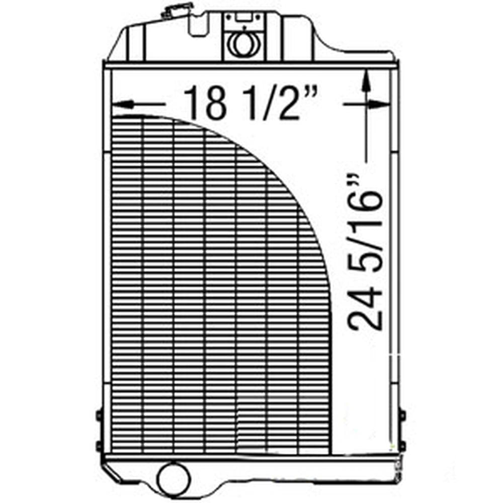 AL37566 New Radiator Fits John Deere Tractor 2940 2950 3040 3140 +