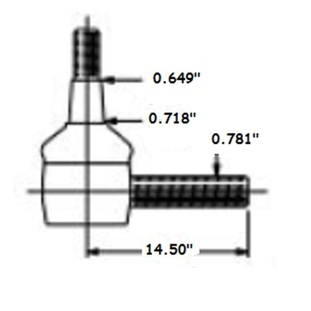 Outer Tie Rod Fits John Deere Replaces AL178098