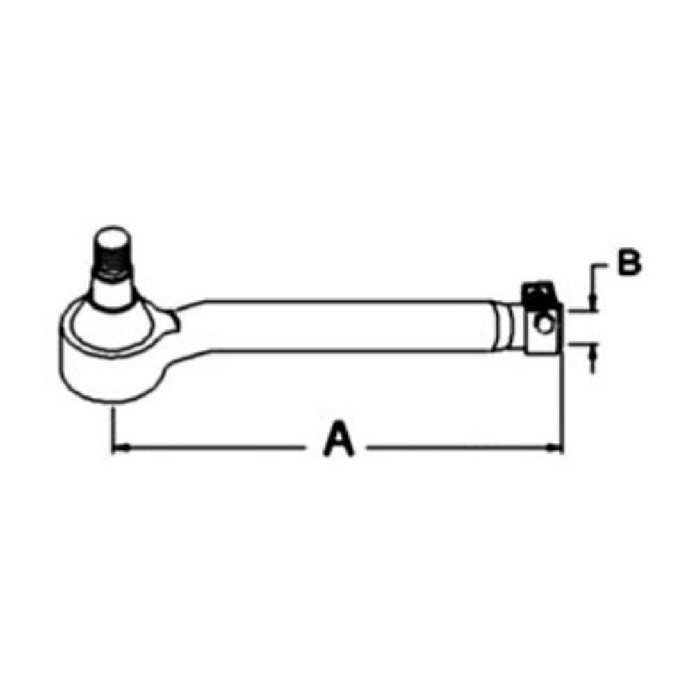 Tie Rod End - RH Fits John Deere 3040 3050 3350 3155 3255 3140 3055 2955 3650 31
