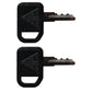 Qty 2: Ignition Key(s) with Plastic Cover Fits John Deere Replaces 1-8777