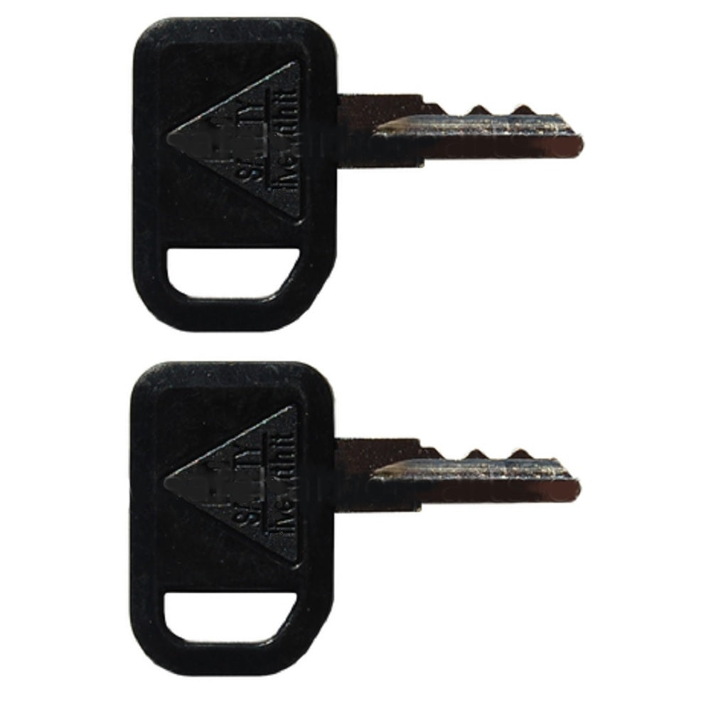 Qty 2: Ignition Key(s) with Plastic Cover Fits John Deere Replaces 1-8777