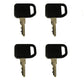 Qty 4: Ignition Key(s) with Plastic Cover  Fits John Deere Replaces 1-8777
