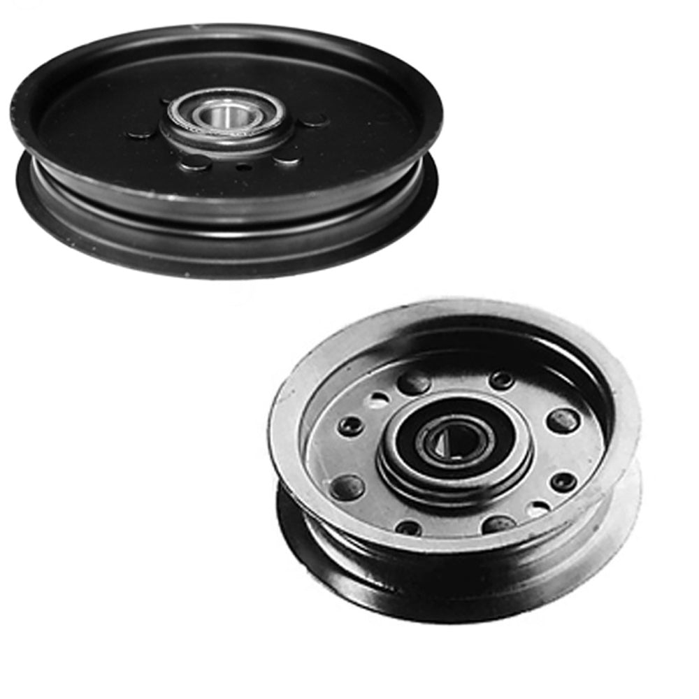 Flat Idler Pulley Set Fits John Deere Replaces AM106627