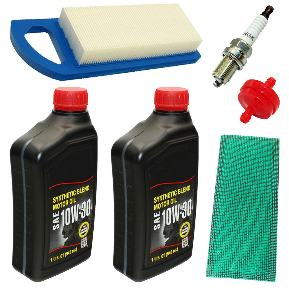 Filter Set w/ Spark Plugs and Oil Fits Scotts Replaces AM107314