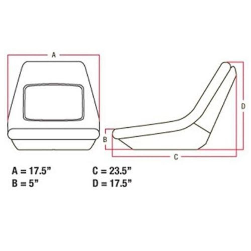 Fits John Deere COMPACT TRACTOR SEAT 655 755 756 856 855 955