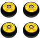 Qty. 4: Yellow Deck Gage Wheel  Fits John Deere Replaces AM115488