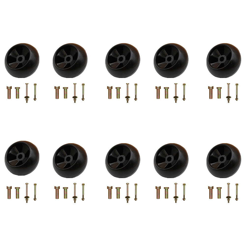 10PK Fits John Deere Spec Anti Scalp Deck Wheel Kits AM116299 AM133602 M111489