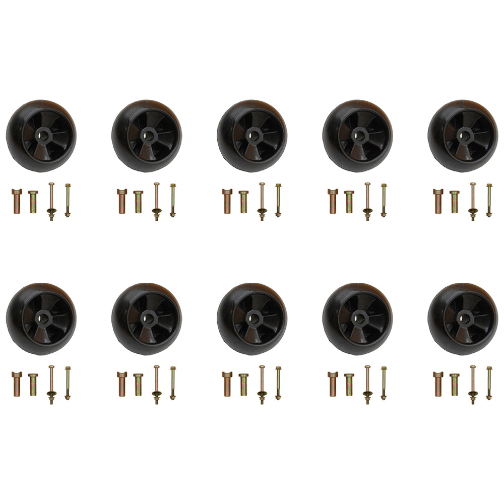 10PK Fits John Deere Spec Anti Scalp Deck Wheel Kits AM116299 AM133602 M111489