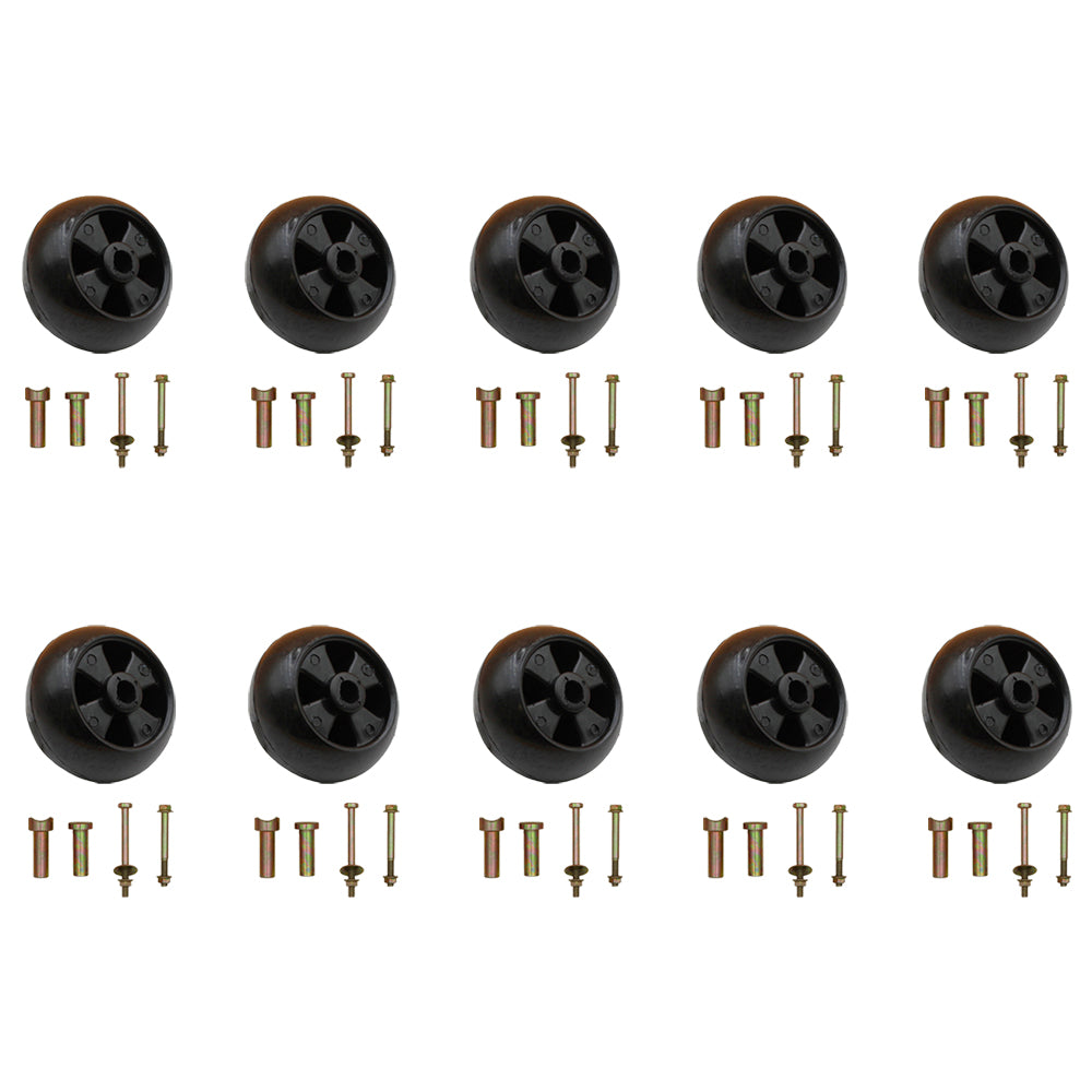 10PK Fits John Deere Spec Anti Scalp Deck Wheel Kits AM116299 AM133602 M111489