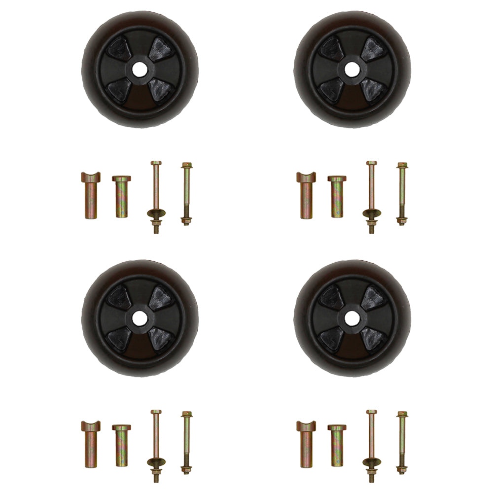 4 Heavy Duty Riding Lawn Mower Deck Wheel Bolt Nut Fits Craftsman 133957 193406