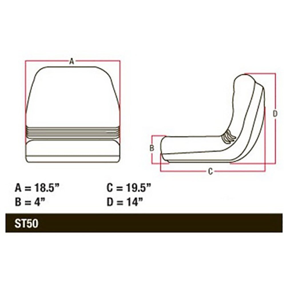 AM123666 Seat Fits John Deere Lawn Garden Tractor F510 240 325 335 345 415 425
