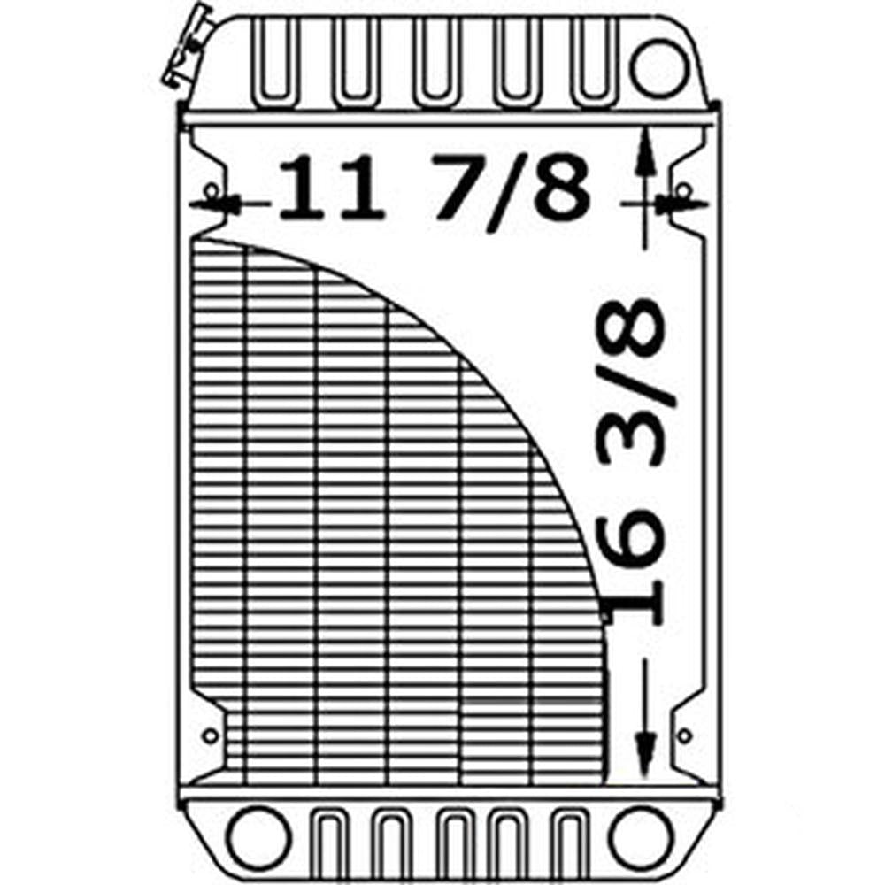 New Radiator Fits John Deere 3375 Skid Steer 375 Skid Steer AM103228