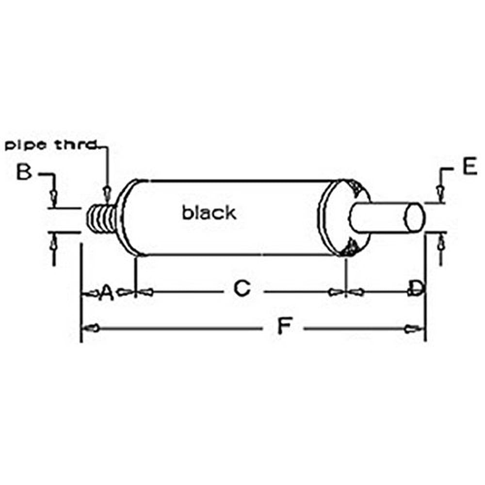 Muffler Fits John Deere Replaces AM30049
