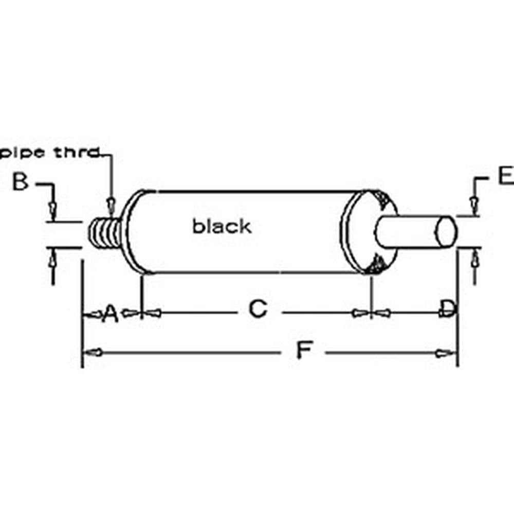 AM30280 Muffler - Fits John Deere