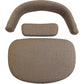 AMSS7291 Cushion Set, 3-Piece, Brown Fabric