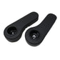 AR-BLK-001 Pair of Rear Seat Armrests w/ Cup Holders Fits Golf Carts
