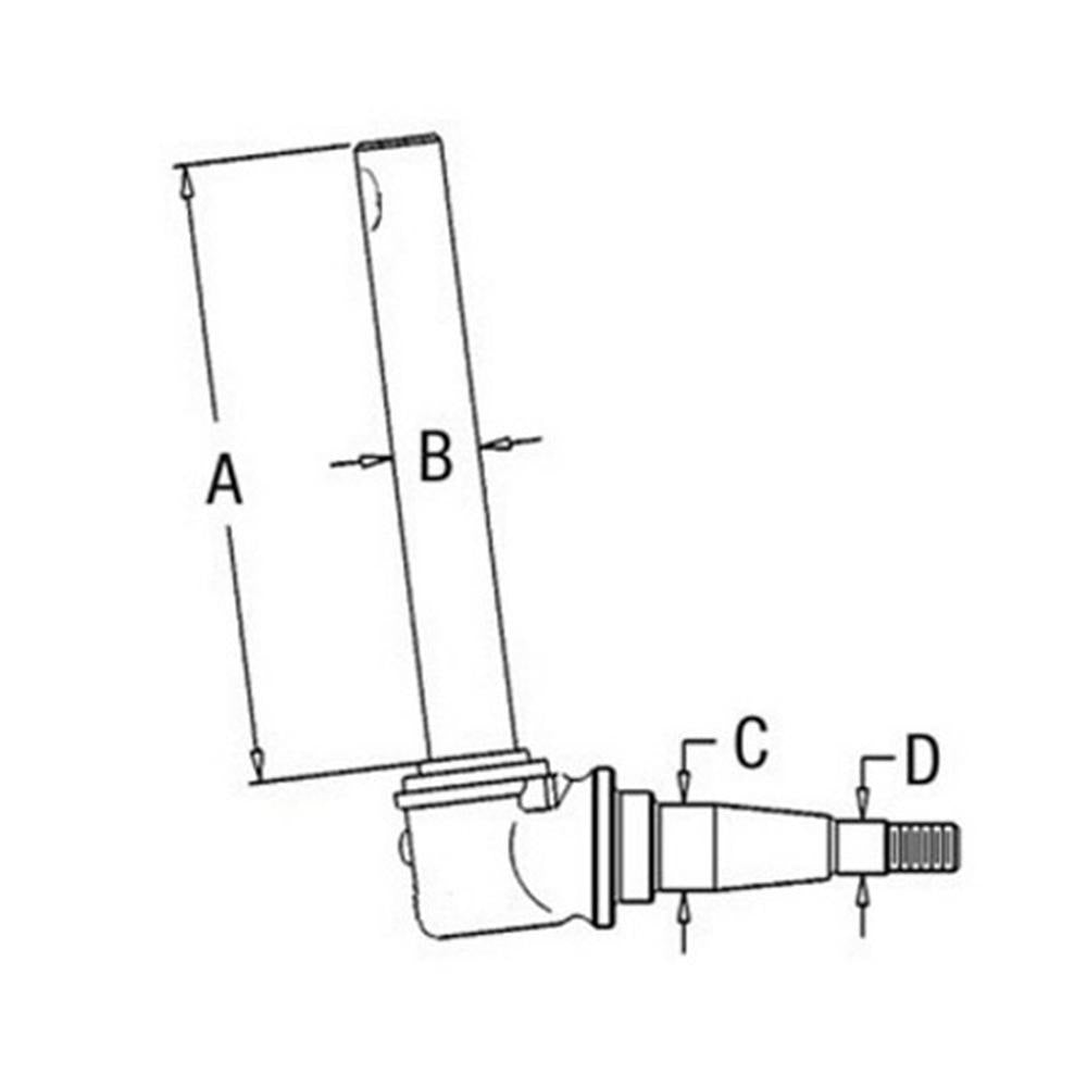 AR103471 Left/Right Side Spindle Fits John Deere 2240 2440 2630 2640
