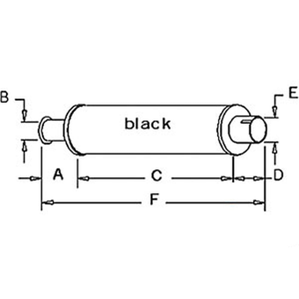 AR26640 Muffler Fits John Deere 3010 3020 4000 4010 4020 Tractors