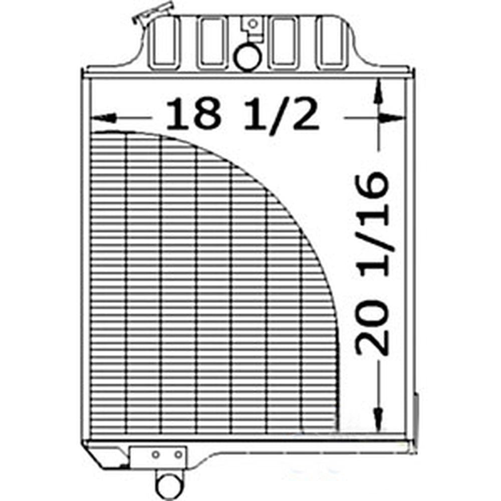 AR38551 Radiator Fits John Deere 2510 2520 Tractors