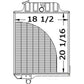 Radiator Fits 2510 2520 4219DF 4276D 359932 359932-A 4219DF 4276D AR38551 AR3855