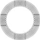 Clutch Disc Fits Case 580 580B 480 580 580B A41355