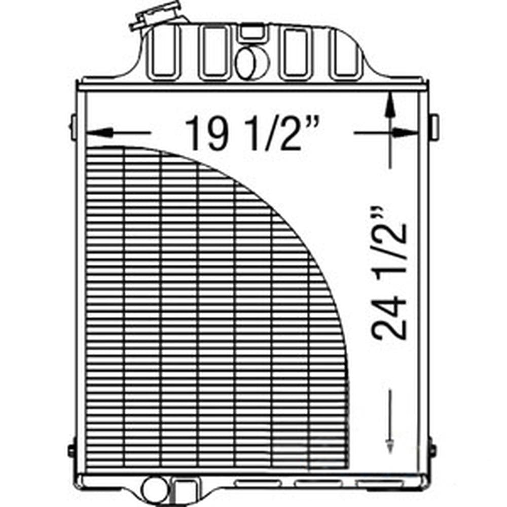 WN-AR49454-PEX Radiator Fits John Deere 4000 4020