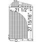Fits John Deere Radiator 4520 4620 Power Tech Stationary Unit AR43945 AR43947 AR