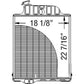 AR46016 Radiator Fits John Deere Tractor 3020 Gas and Diesel