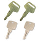 (4) Heavy Equipment Ignition Keys Fits John Deere (2 Each of 2 Keys)