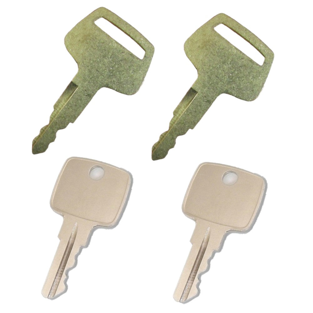 (4) Heavy Equipment Ignition Keys Fits John Deere (2 Each of 2 Keys)