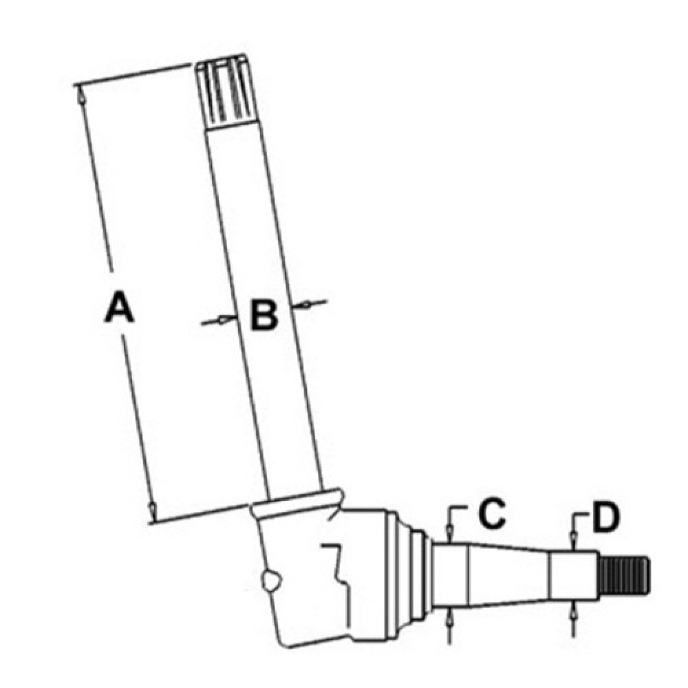 Spindle - Right Hand/Left Hand Fits John Deere 2440 4020 4320 4000 3010 3020