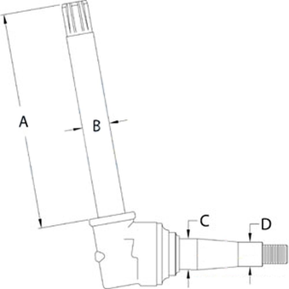 RH / LH Spindle Fits John Deere Replaces AR55180