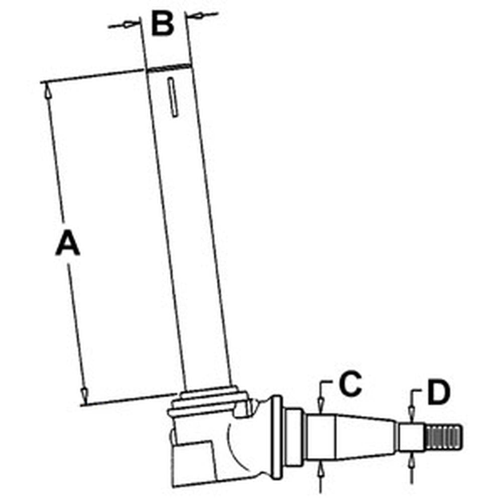 AR58606 Spindle Right or Left Hand Fits John Deere 920 930 1020 1030 ++ Tractors