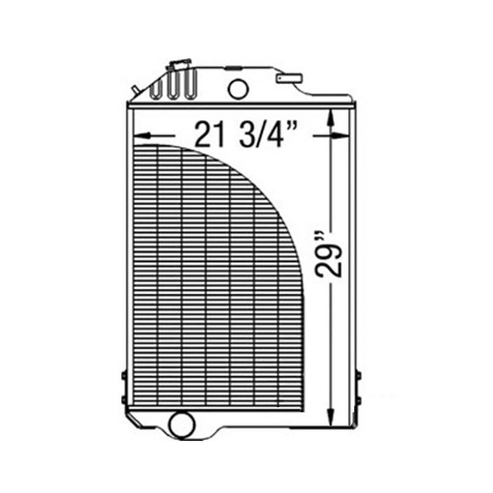 AR61884 New Radiator Fits John Deere Tractor 4630 AR61890