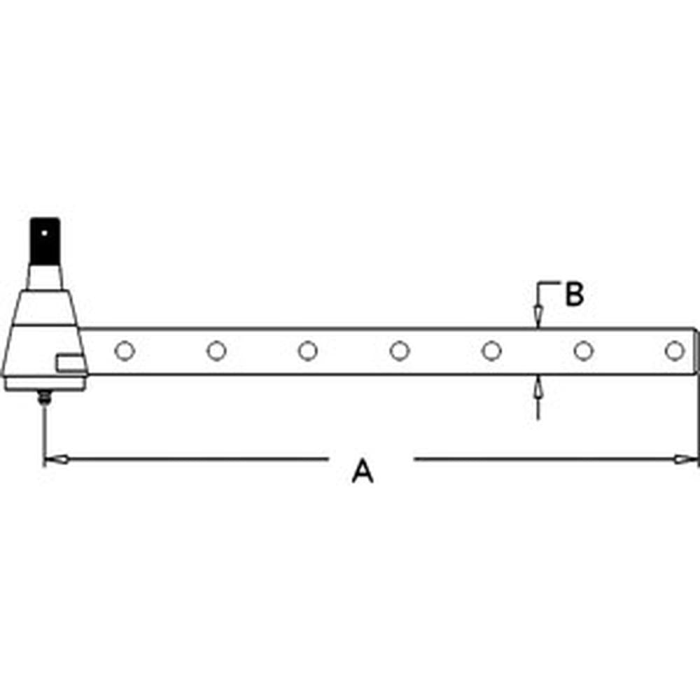 AR63591 Long Outer Tie Rod Fits John Deere 4030 4040 4230 4240 4250 4430 4630