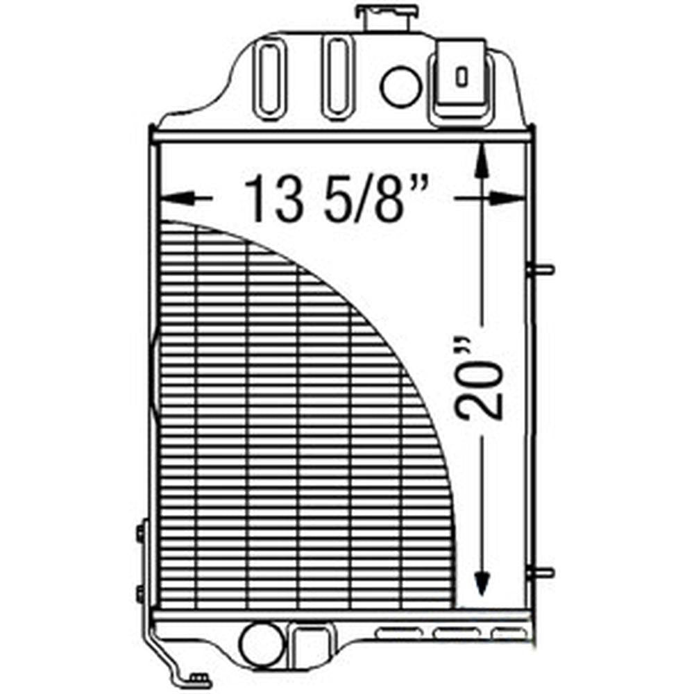 AR65715 Radiator Fits John Deere JD400 JD401 JD480 300B 301A 302 302A 400 401 +