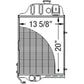 Radiator Fits John Deere 1520 1830 2020 2030 2120 2130 2630 2440 2640 AR65715