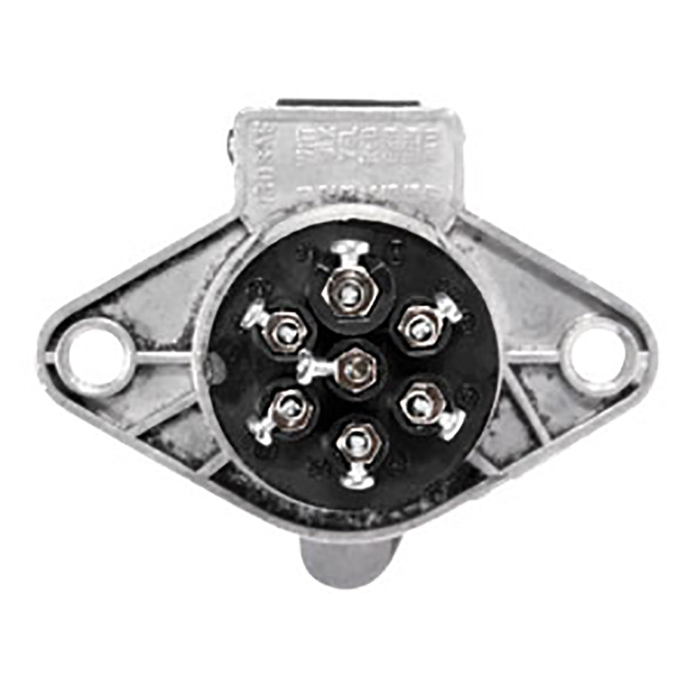 Implement Light Socket - 7 Pin Fits Case IH Fits Ford Fits Massey Ferguson Fits