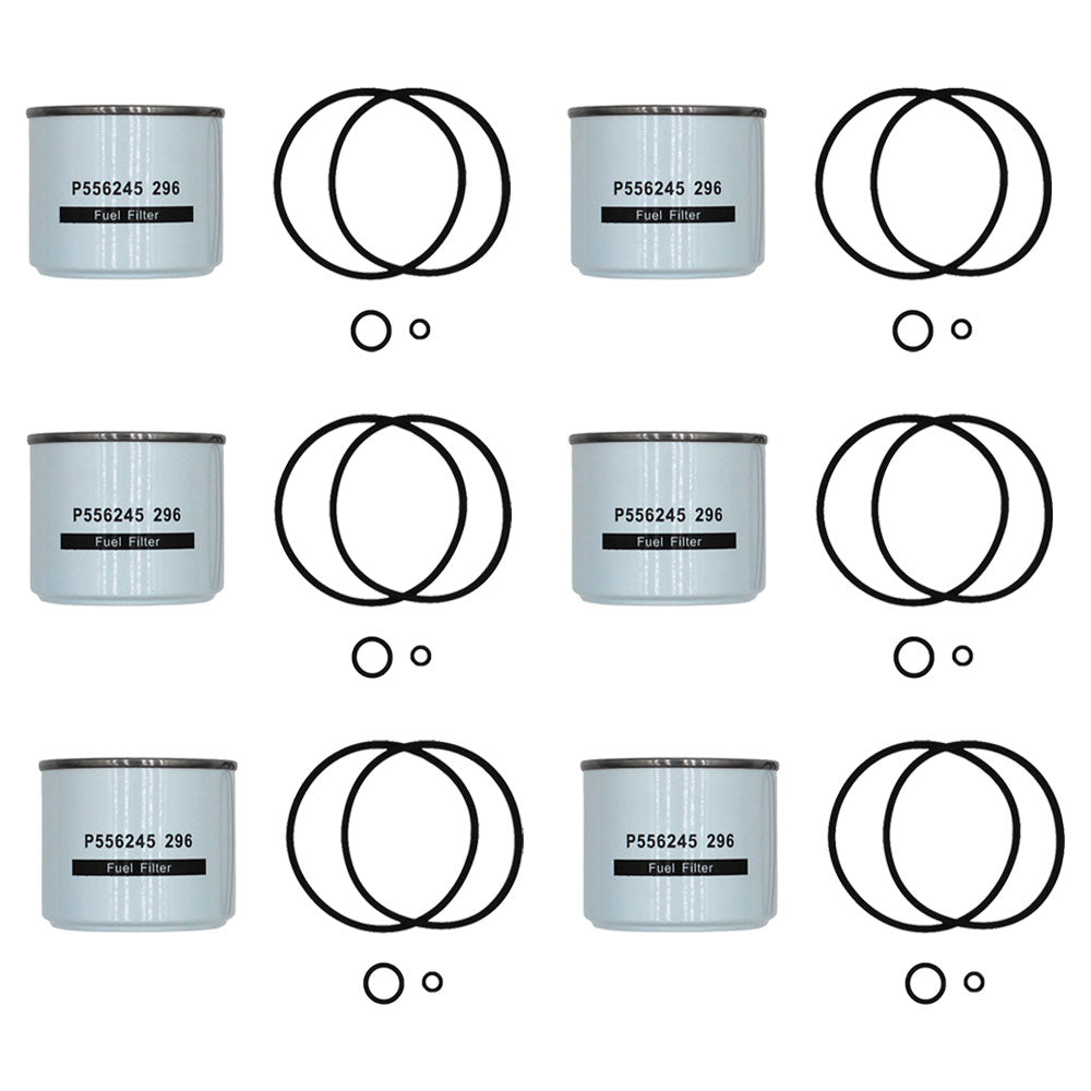Qty 6: Fuel Filter Fits Long Replaces TX10314
