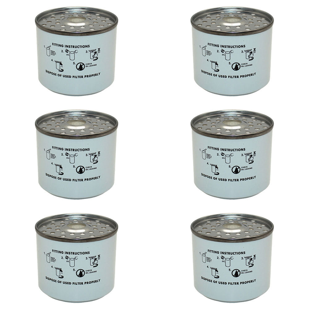 Qty 6: Fuel Filter Fits Kubota Replaces 15451-43560