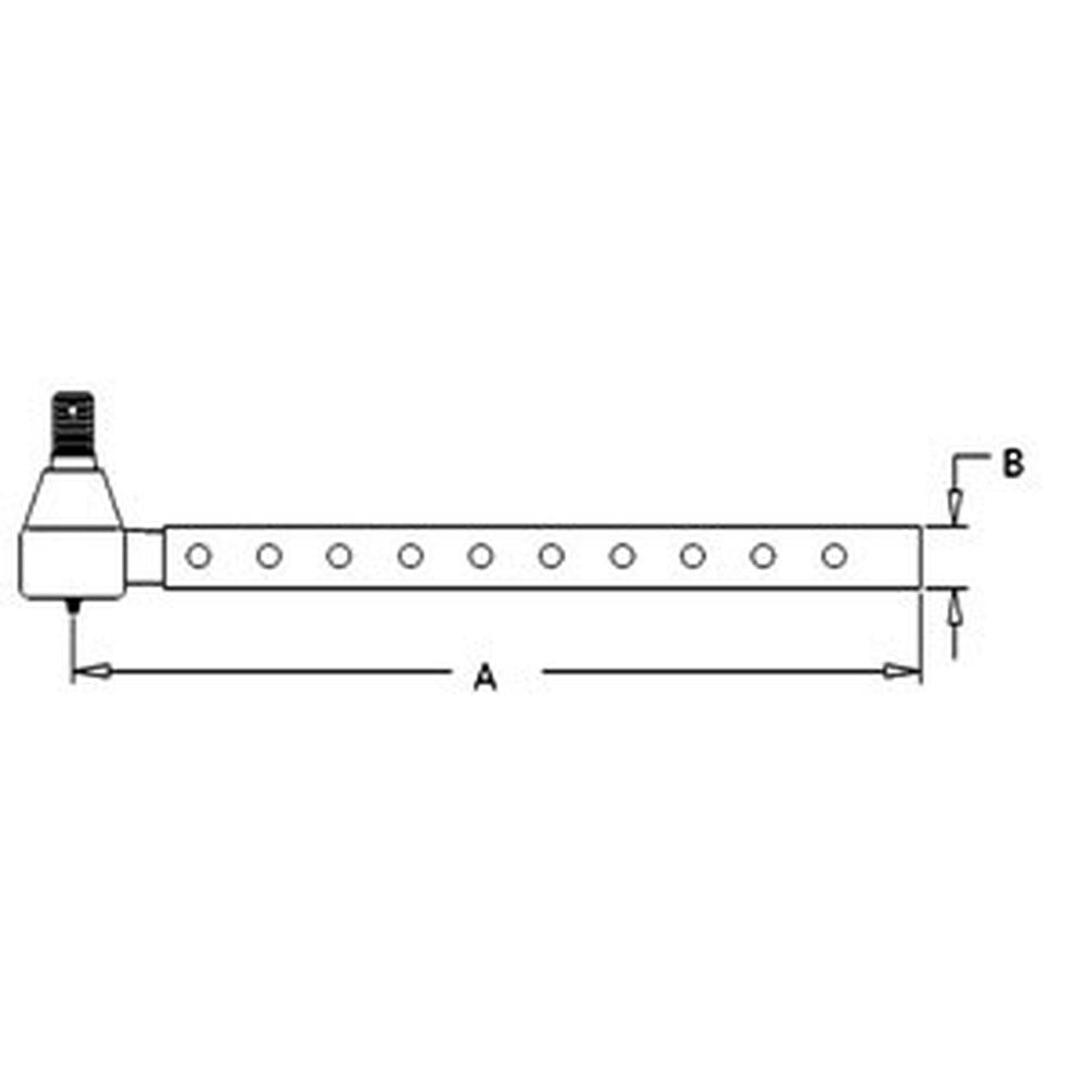 New 12" Long Tie Rod End AT13972 Fits John Deere Tractors 1010 2010