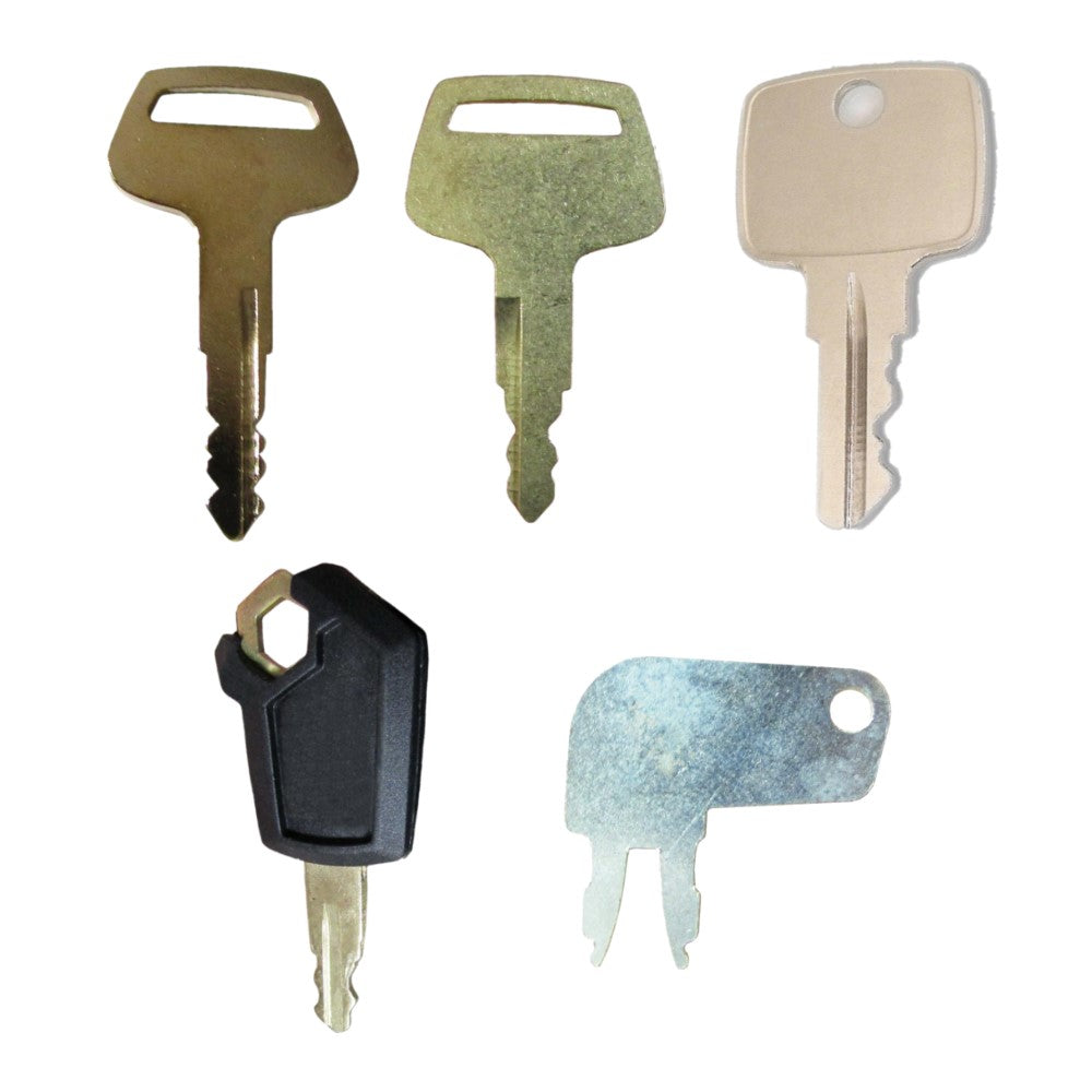 Heavy Equipment Key Set 5 Keys Fits CAT Fits John Deere & Komatsu Fits CATerpill
