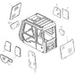 Glass AT154431 Fits John Deere 190 190E 490E 690ELC 790ELC 892 892ELC 992ELC