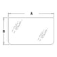 AT154431 0.2" Thickness Lower Front Cab Glass Fits John Deere 190 690ELC LC 892